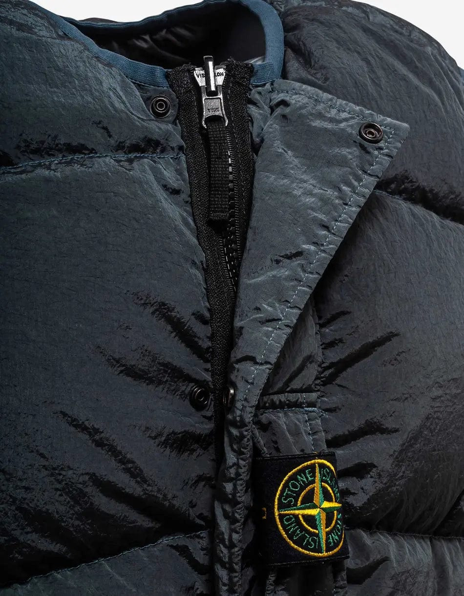 Stone Island Grey Reversible Nylon Metal Down Gilet - 7