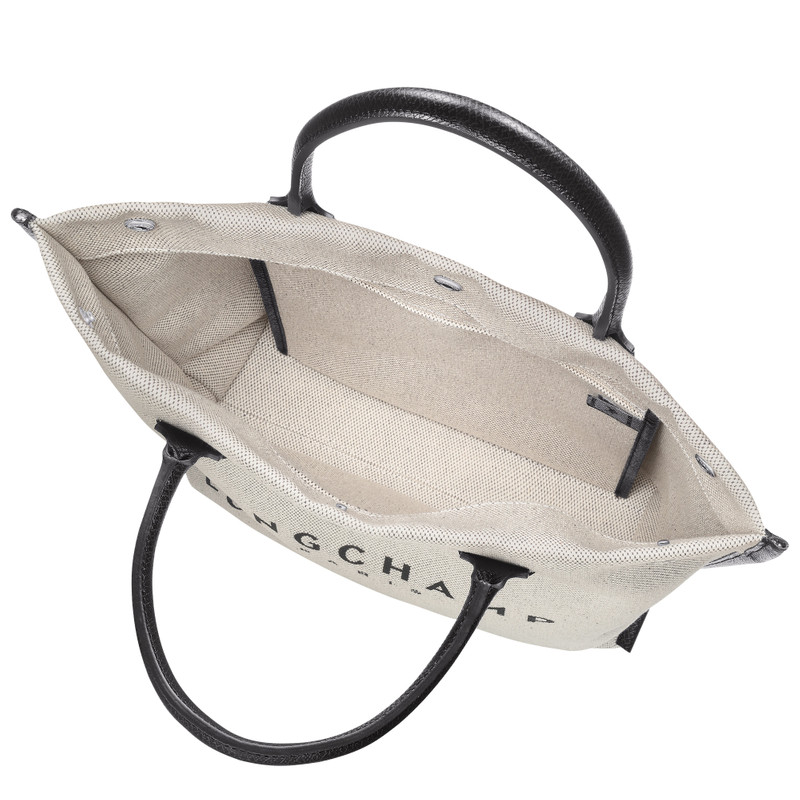 Essential M Tote bag Ecru - Canvas 5