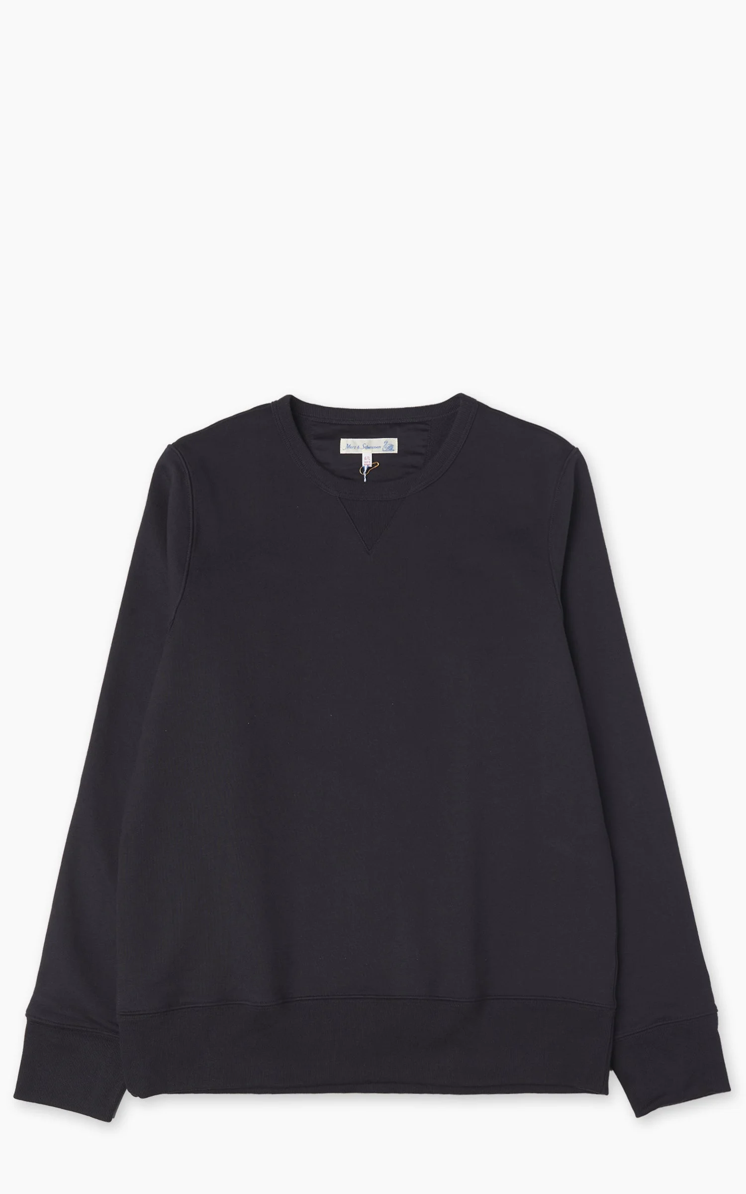 MERZ B. SCHWANEN 3S48 HEAVY SWEATSHIRT DARK NAVY - 1