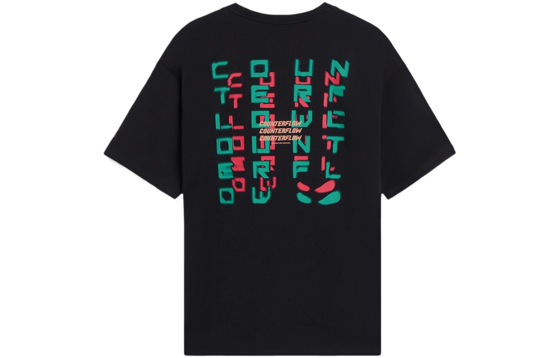Li-Ning Counterflow Triple Logo T-shirt 'Black' AHSS935-5 - 2
