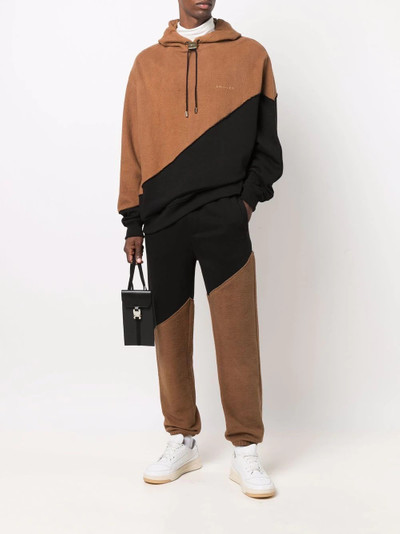 BUSCEMI colour-block panelled drawstring hoodie outlook