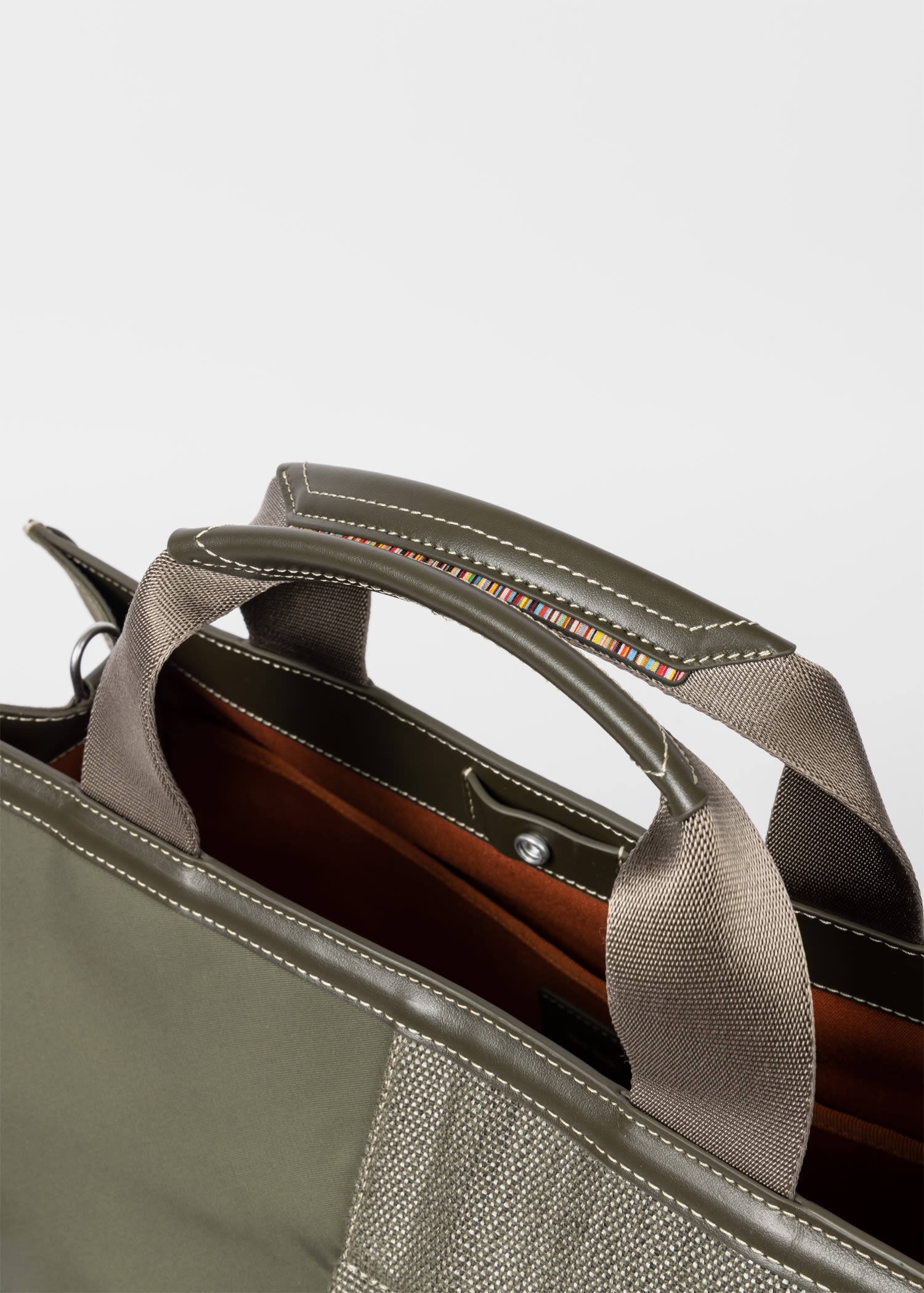 Mixed-Canvas Tote Bag - 3