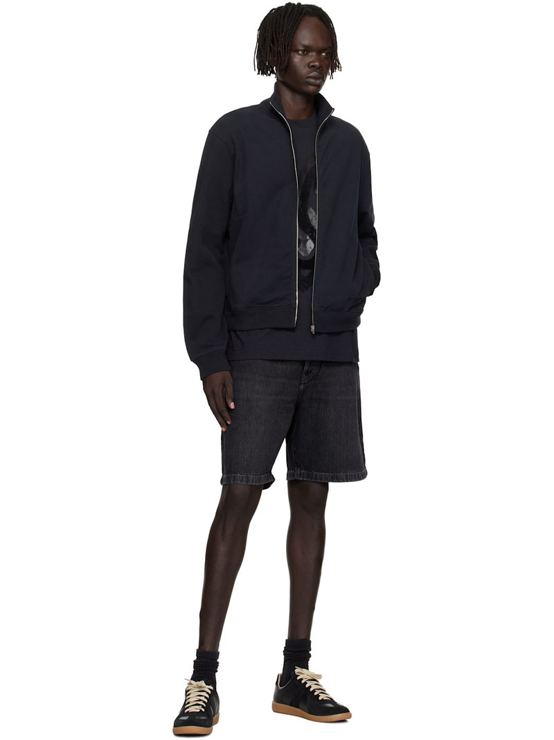 Acne Studios Black Zip-Up Sweatshirt outlook