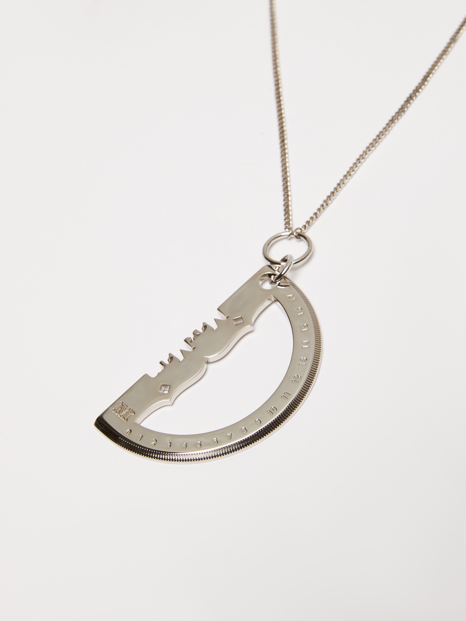 PROTRACTOR Long chain pendant necklace - 2