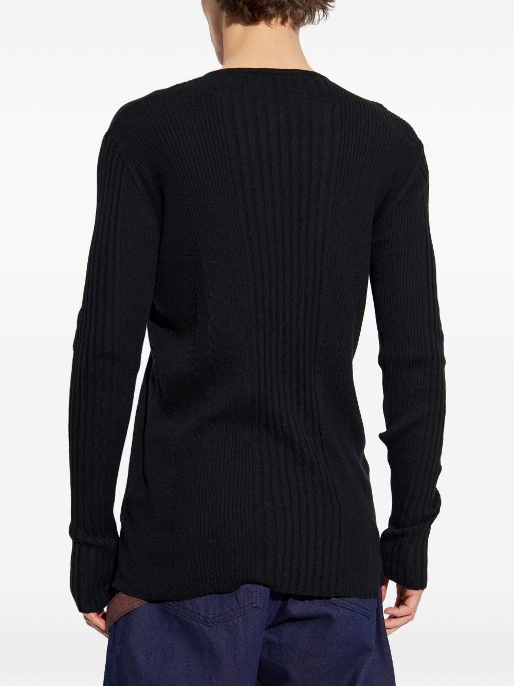 ribbed-knit jumper - 4