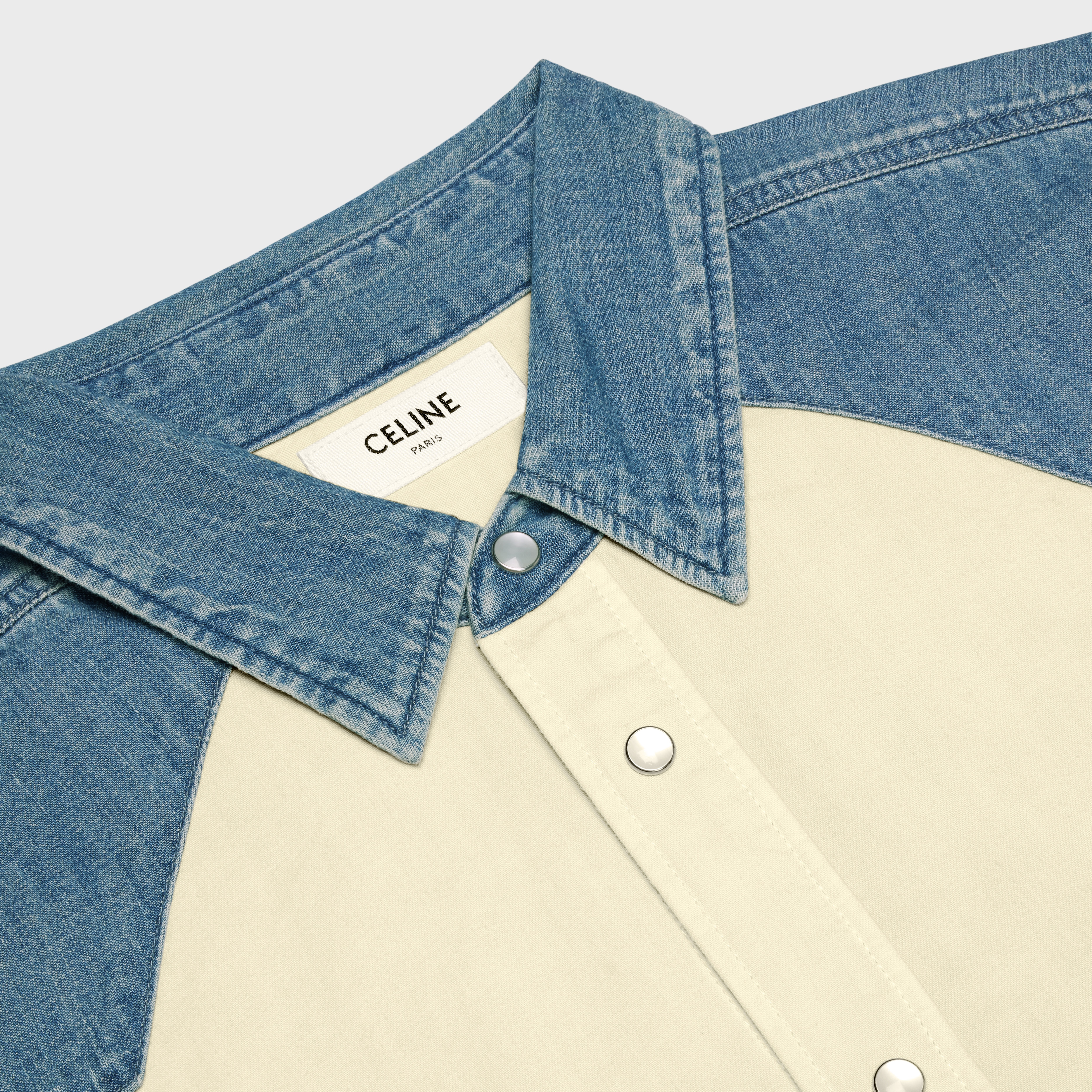 WESTERN SHIRT IN UNION OCEAN WASH DENIM - 3