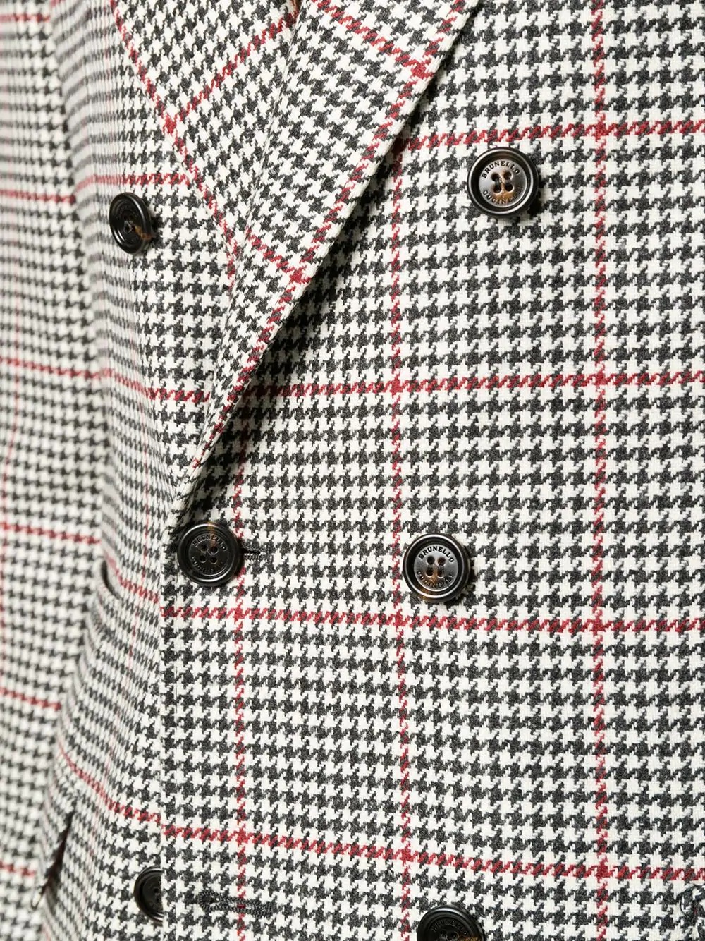 houndstooth double-breasted blazer - 5