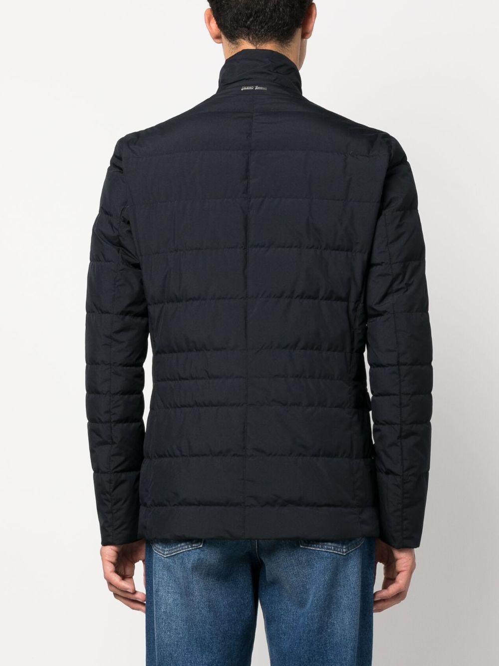 button-up quilted padded jacket - 4