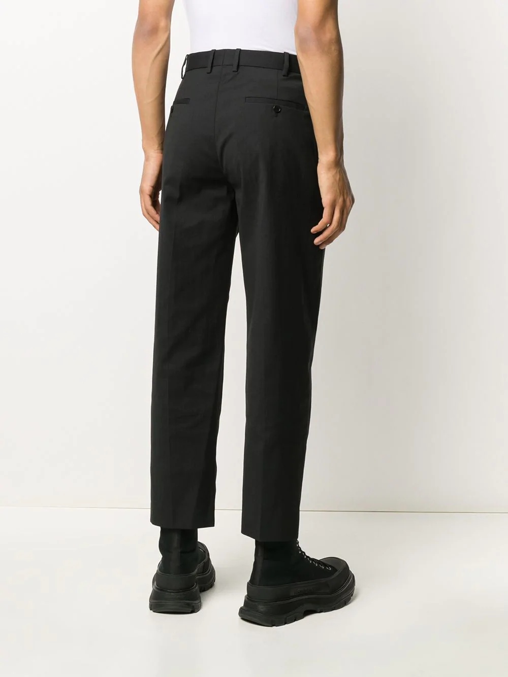 cropped chino trousers - 4