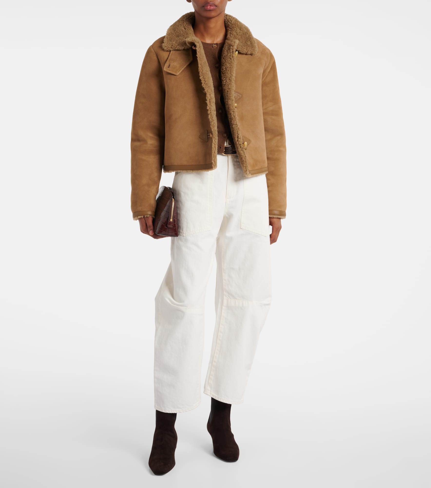 Shon high-rise barrel-leg jeans - 2