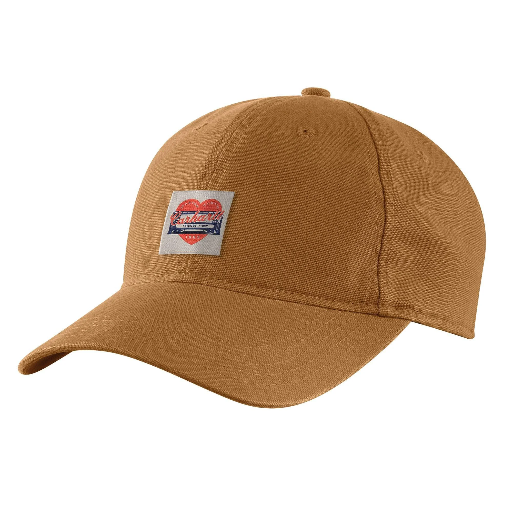 Women's Heart Patch Canvas Cap - 1