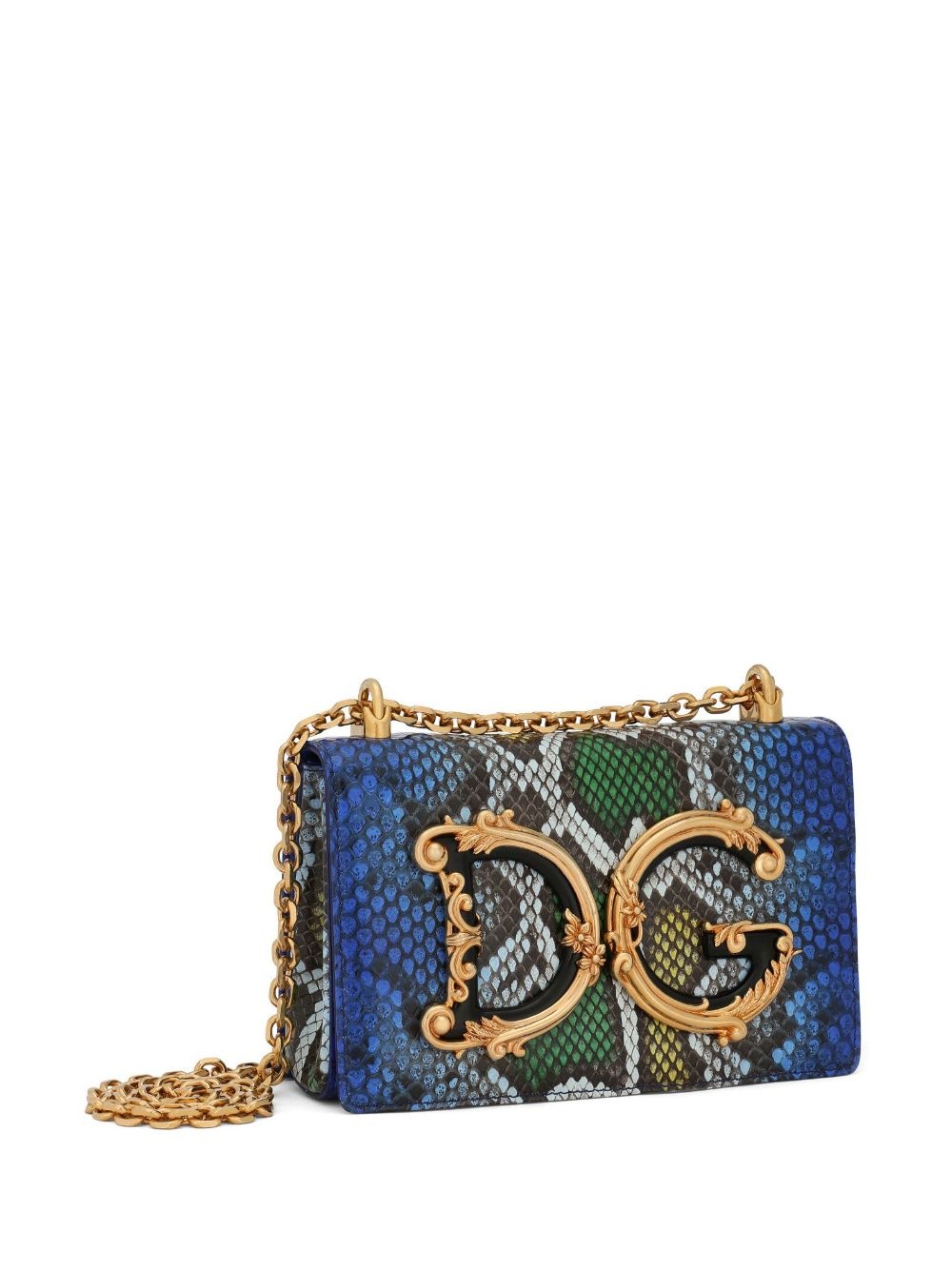 DG Girls python-effect crossbody bag - 4