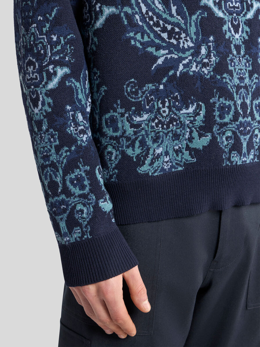 WOOL JACQUARD SWEATER - 3