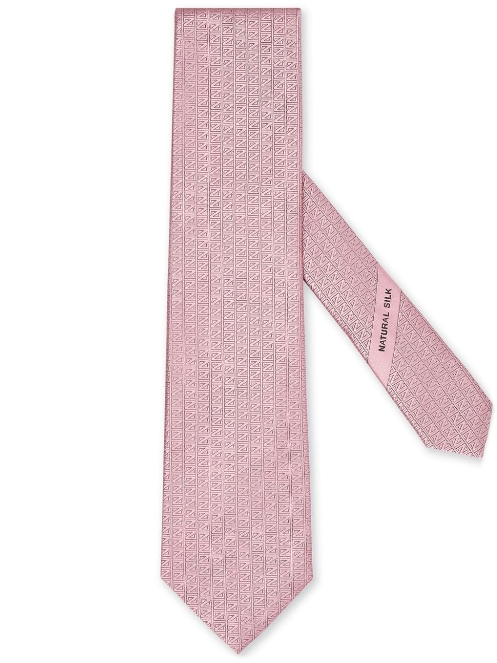monogram pattern tie - 1