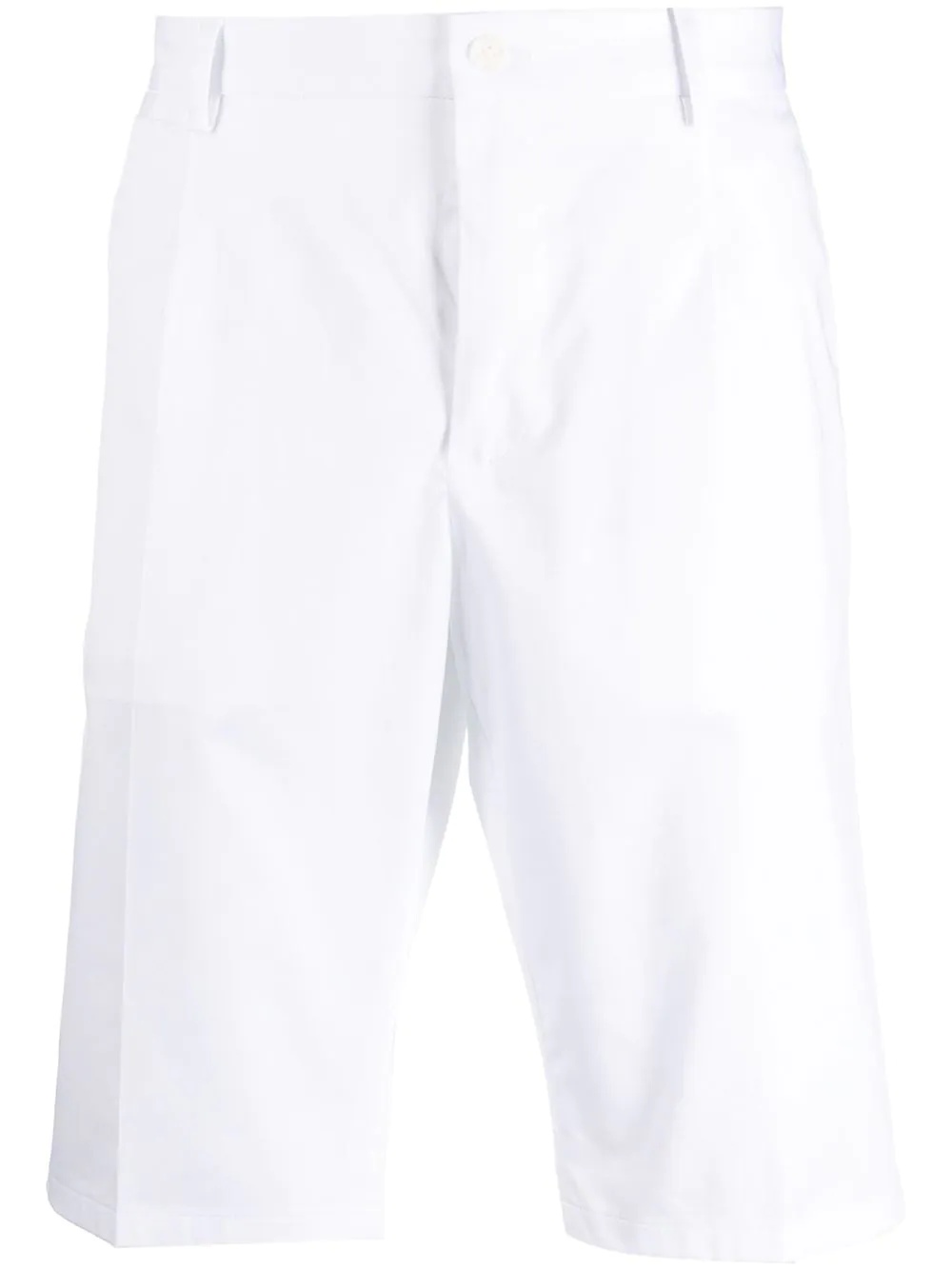 rear-logo slim bermuda shorts - 1