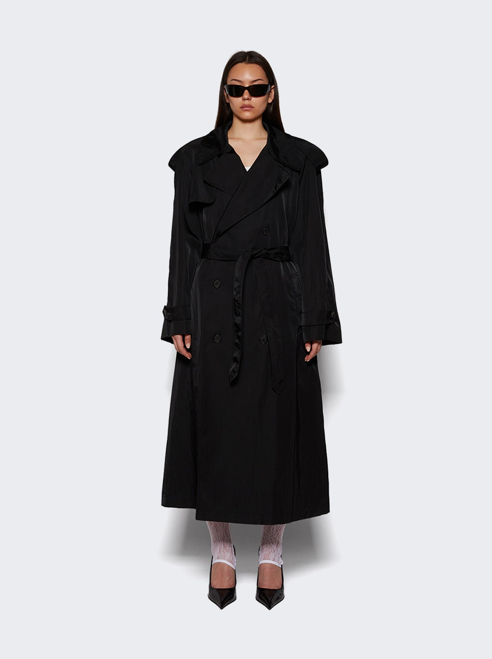 Technical Trench Coat Black - 2