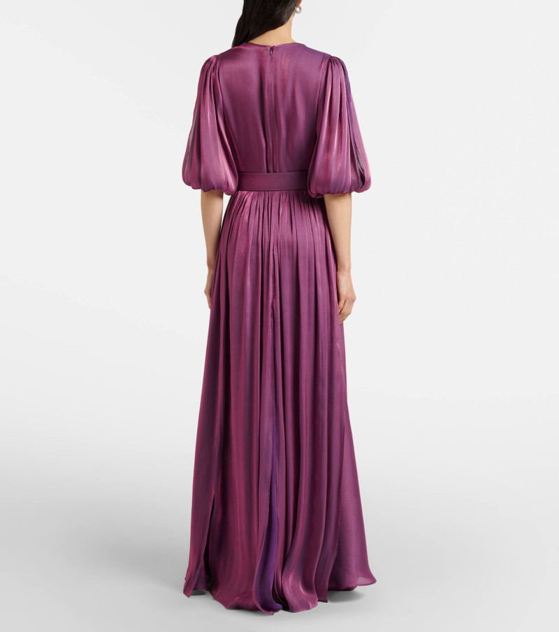 Brennie belted georgette gown 3