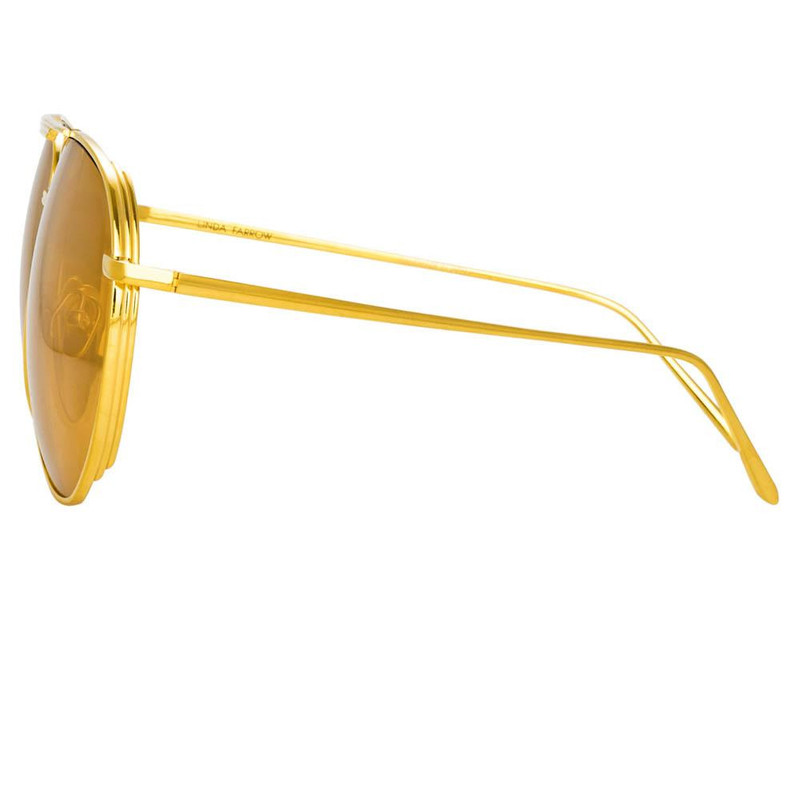 CARTER AVIATOR SUNGLASSES IN YELLOW GOLD 3