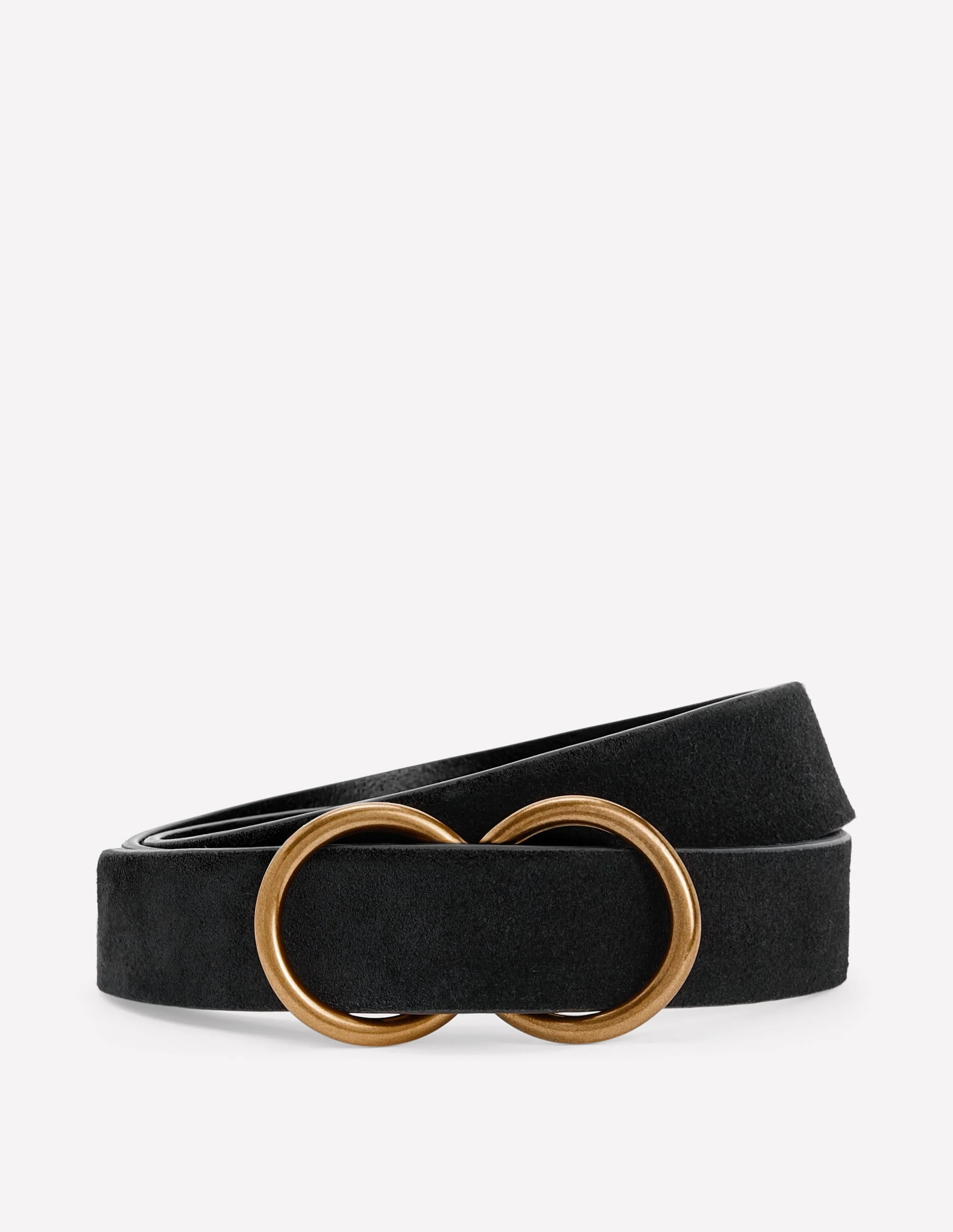 Double Ring Belt-Black - 1