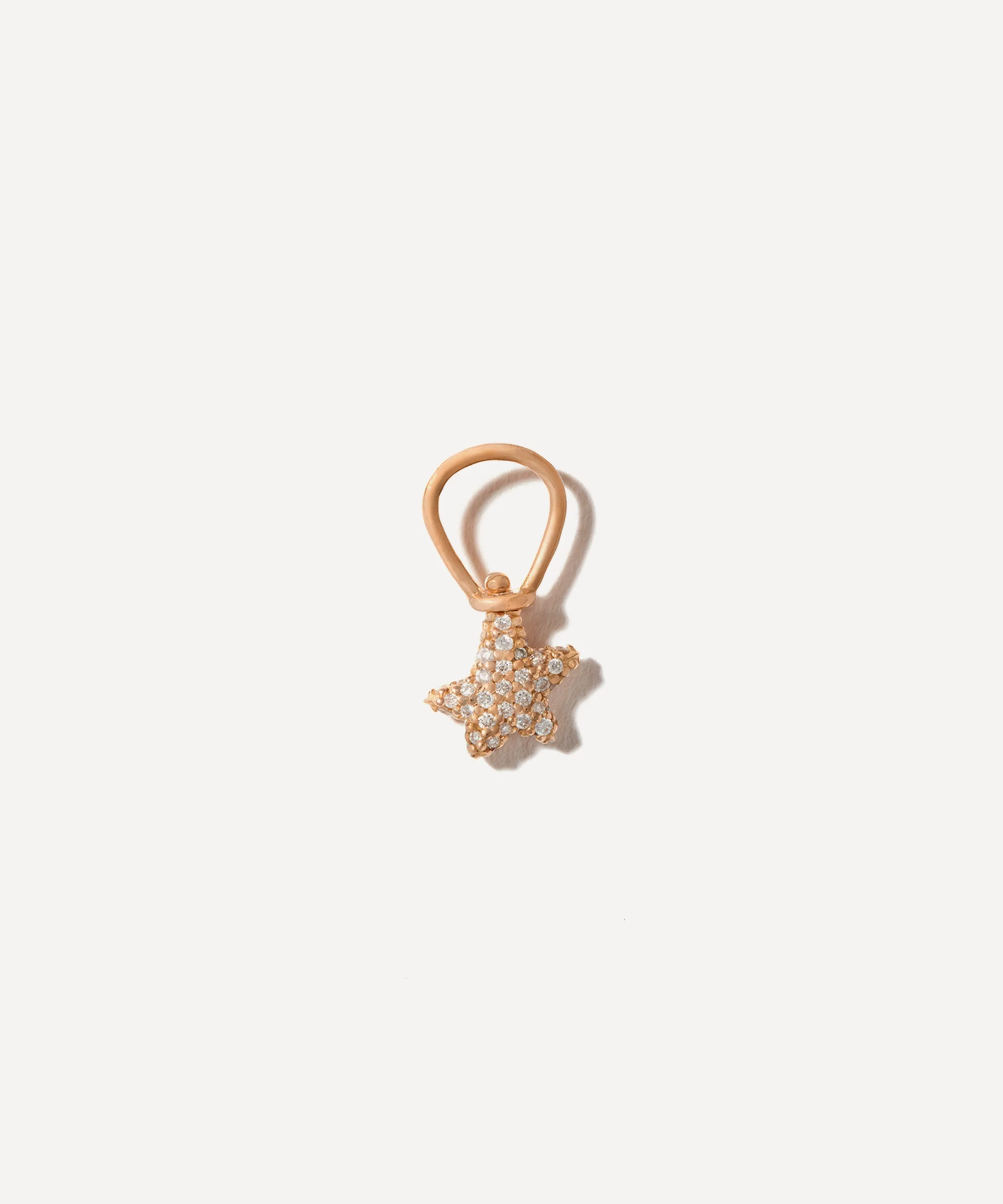 18ct Gold Allstone Itty Bitty Star Charm - 1