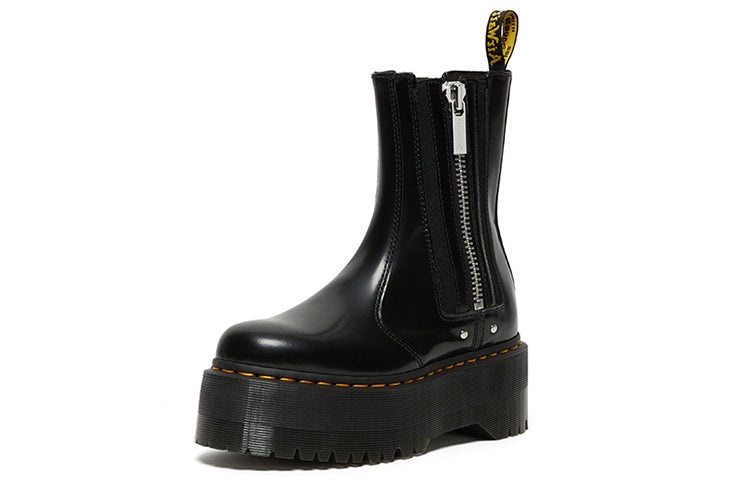 (WMNS) Dr. Martens 2976 Max Leather Platform Chelsea Boots 'Black' 26903001 - 2