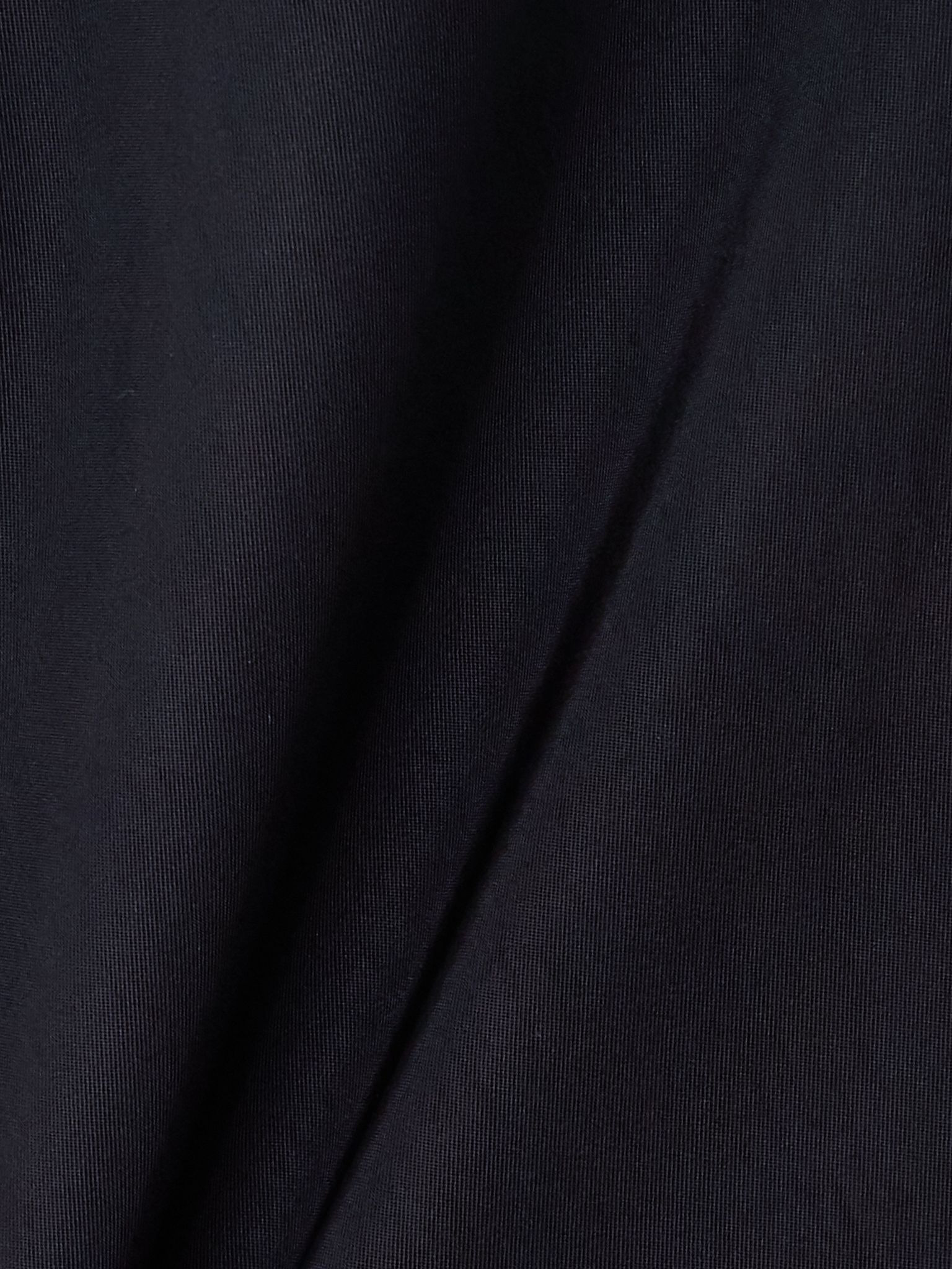 Pleated twill midi dress Navy - 4