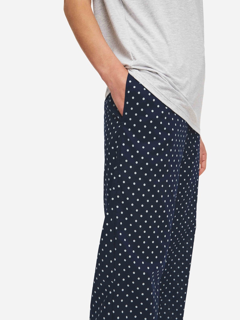 Women's Lounge Trousers Plaza 60 Cotton Batiste Navy - 7