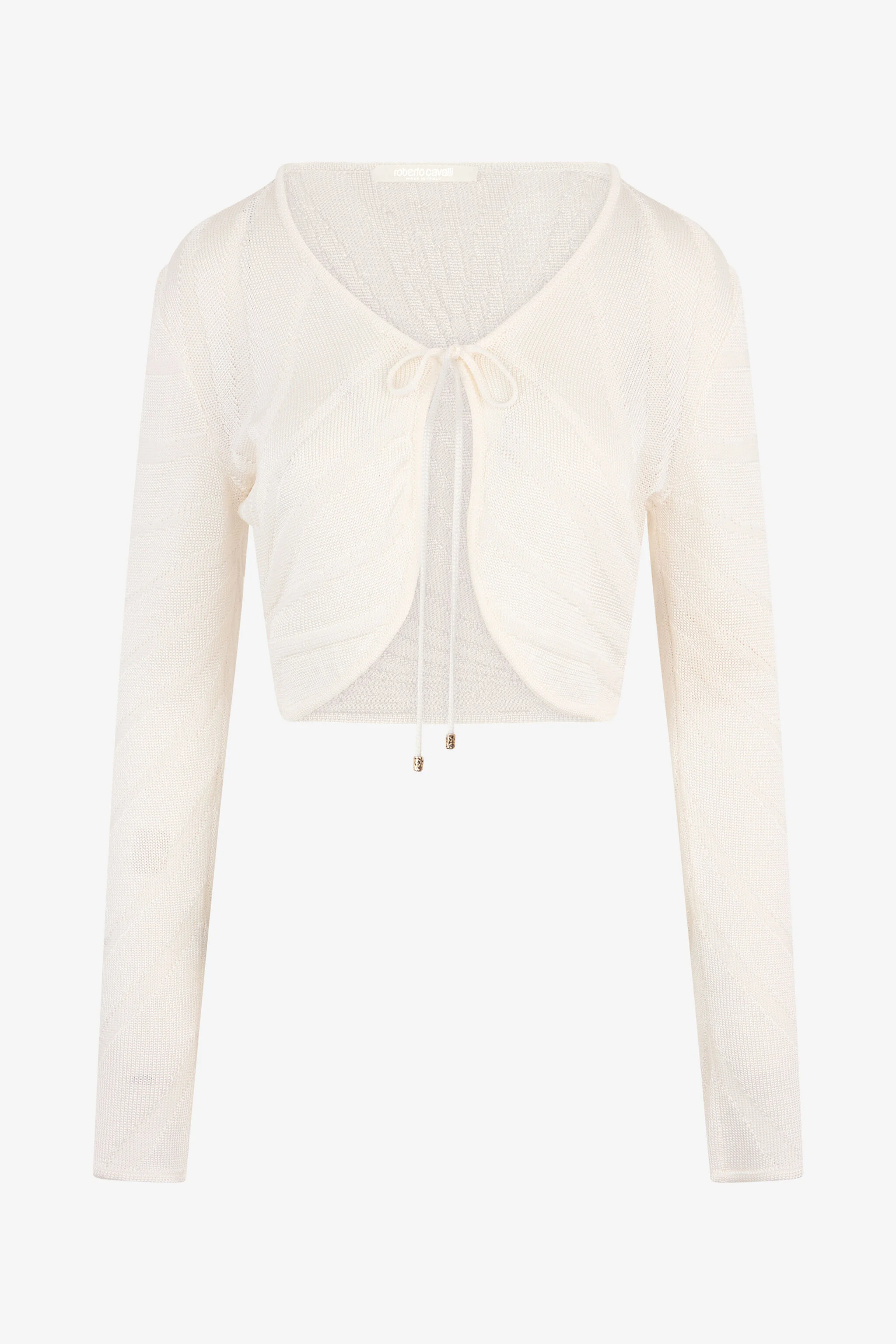 Knit Cardigan with Ray Motif - 1