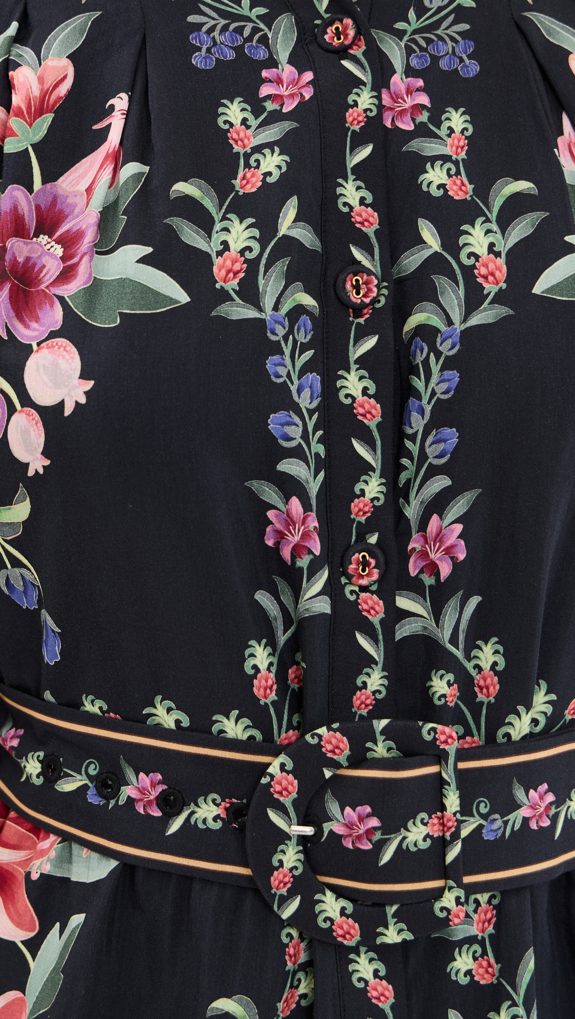Belle Garden Black Mini Dress - 5