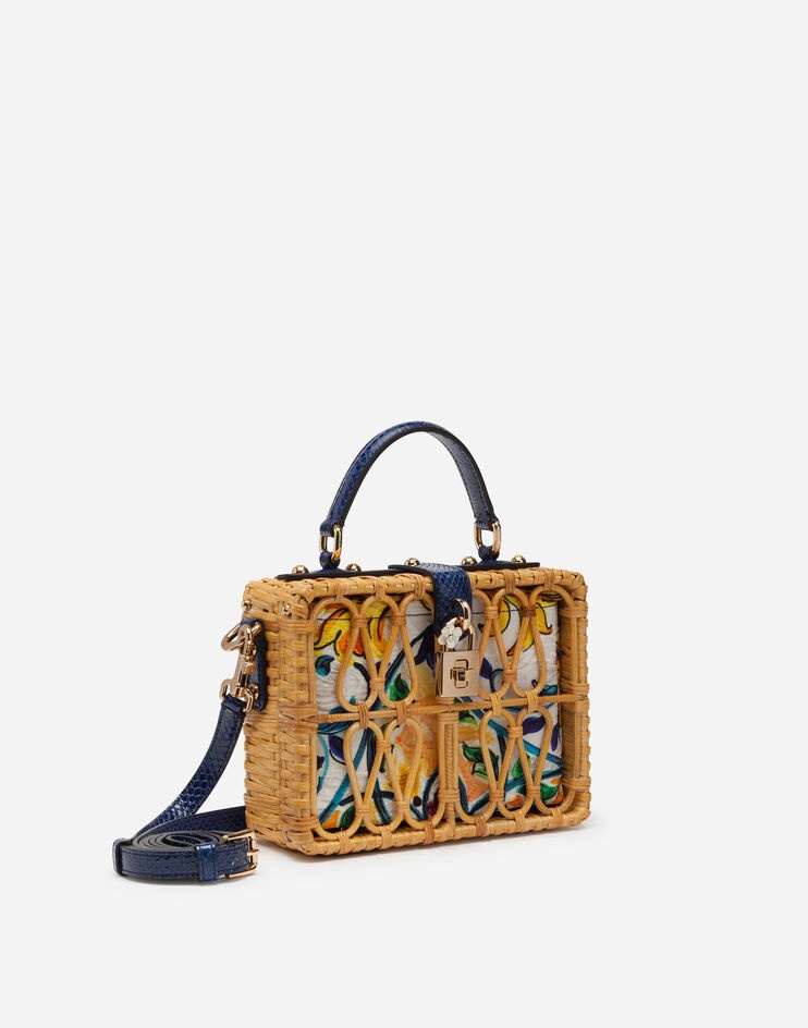 Majolica wicker Dolce Box bag - 2