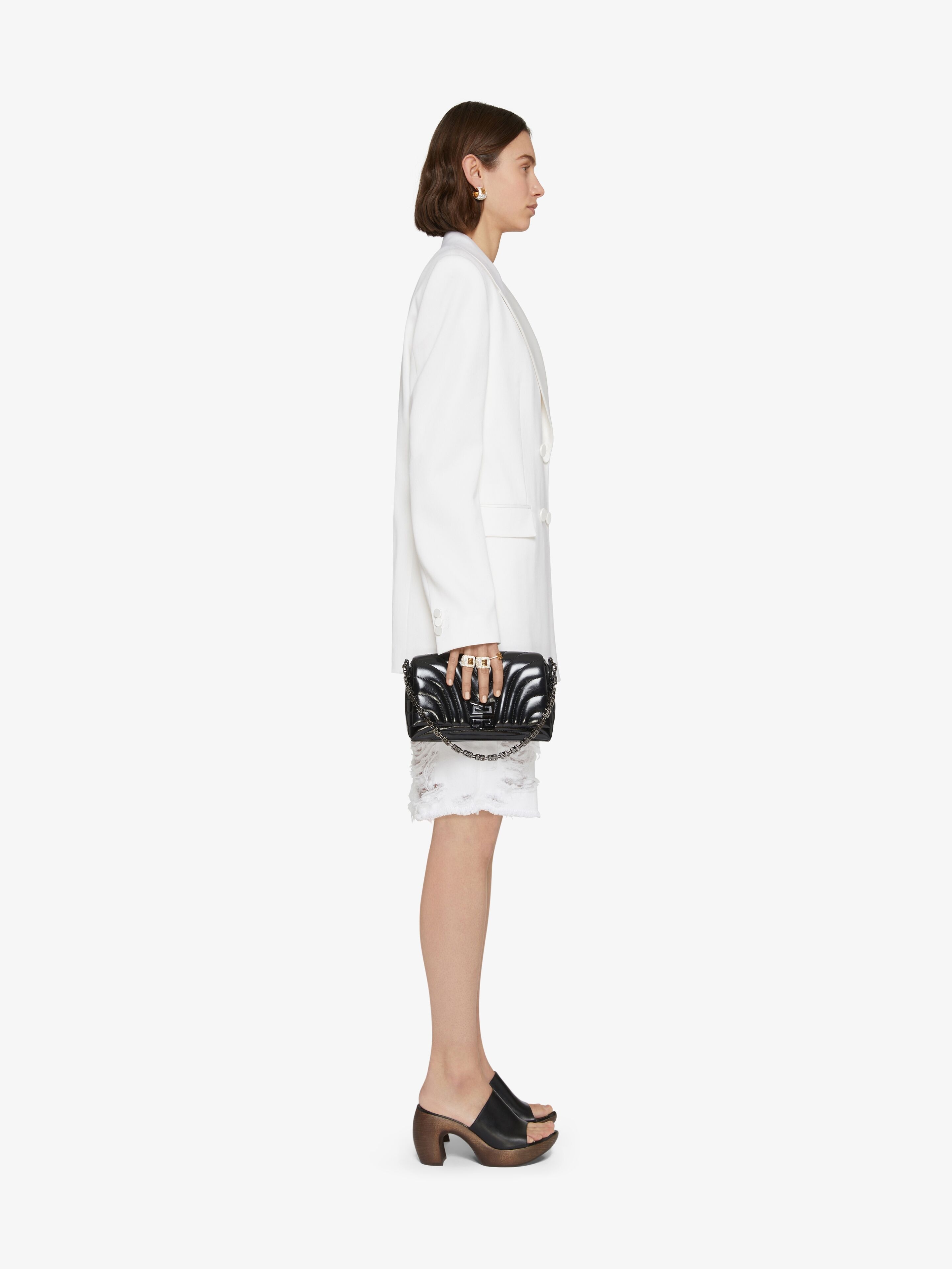 OVERSIZED JACKET IN WOOL WITH SATIN COLLAR - 3