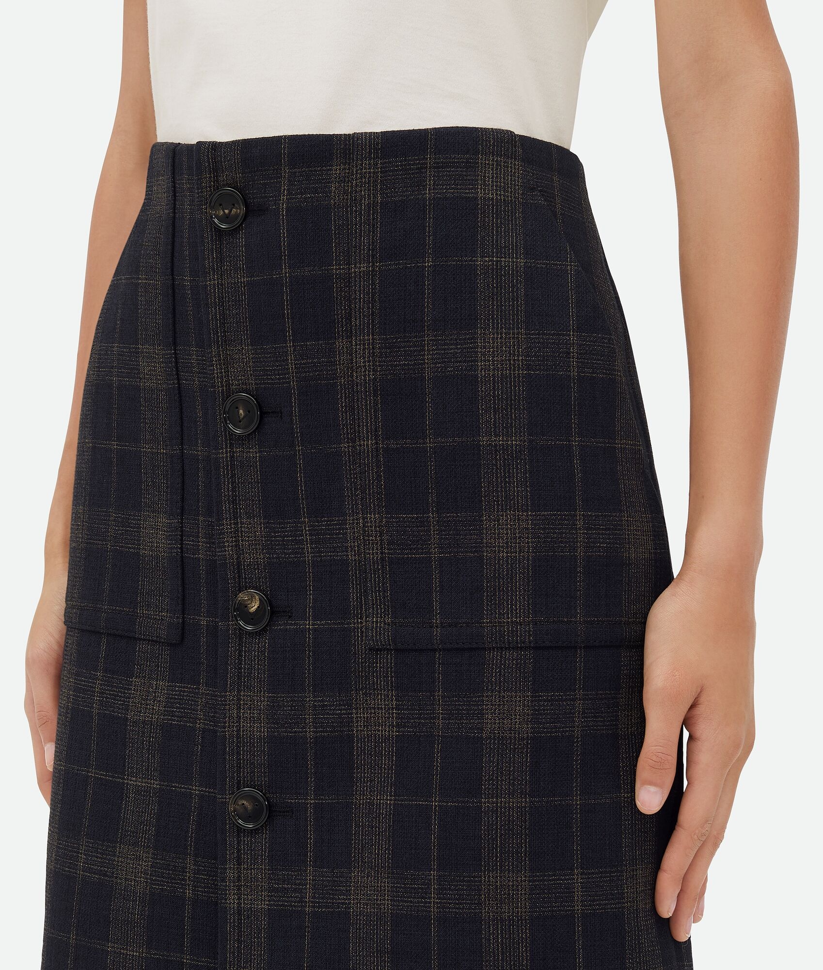 Checked Cotton Mouline Skirt - 5