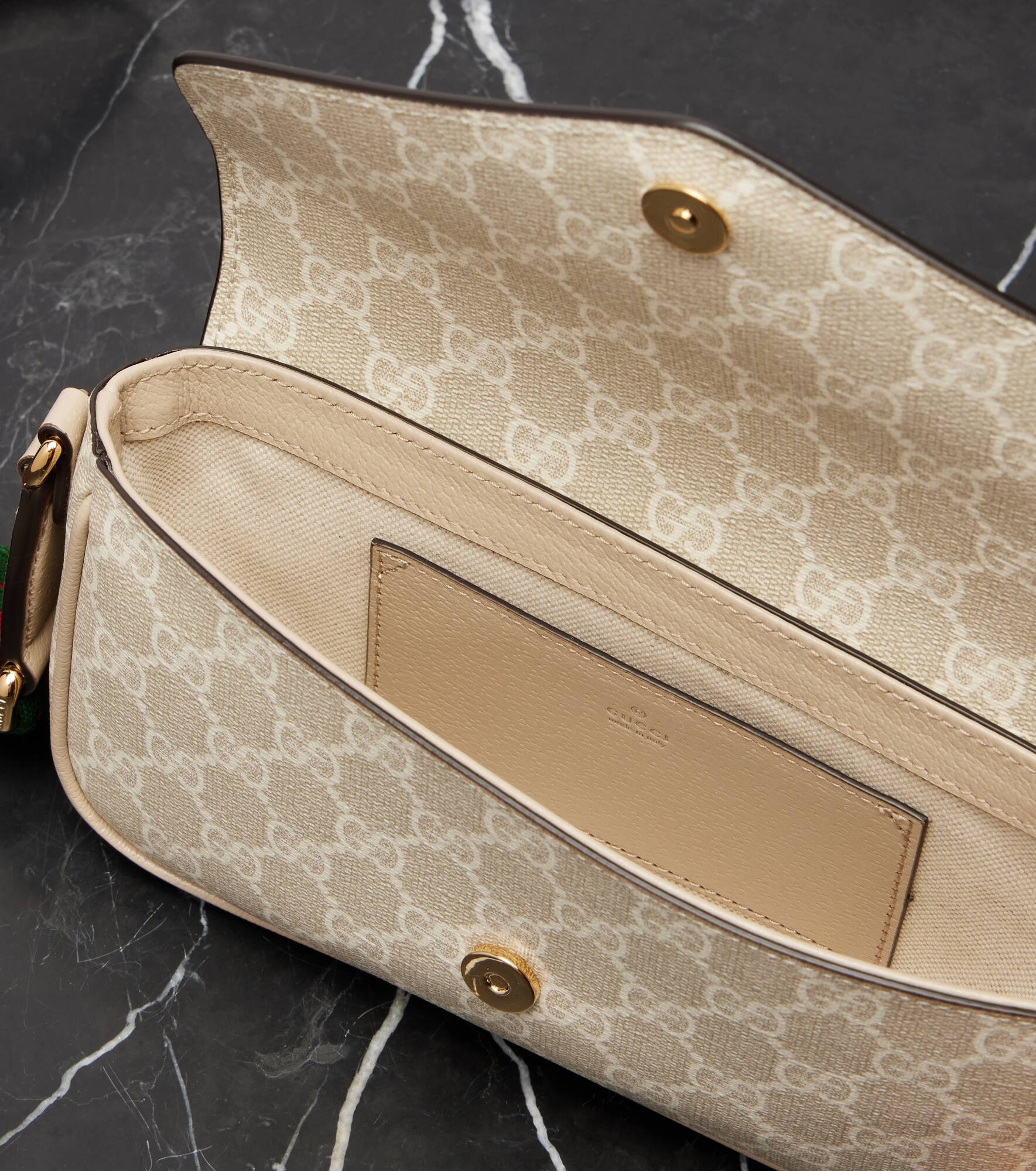 Ophidia canvas crossbody bag - 3