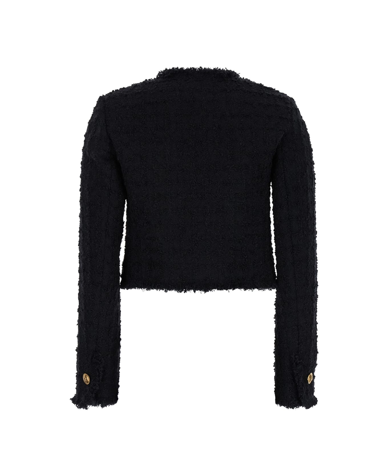 Black Tweed Blazer - 2