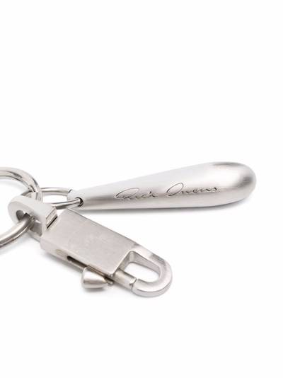 Rick Owens engraved-logo keyring outlook