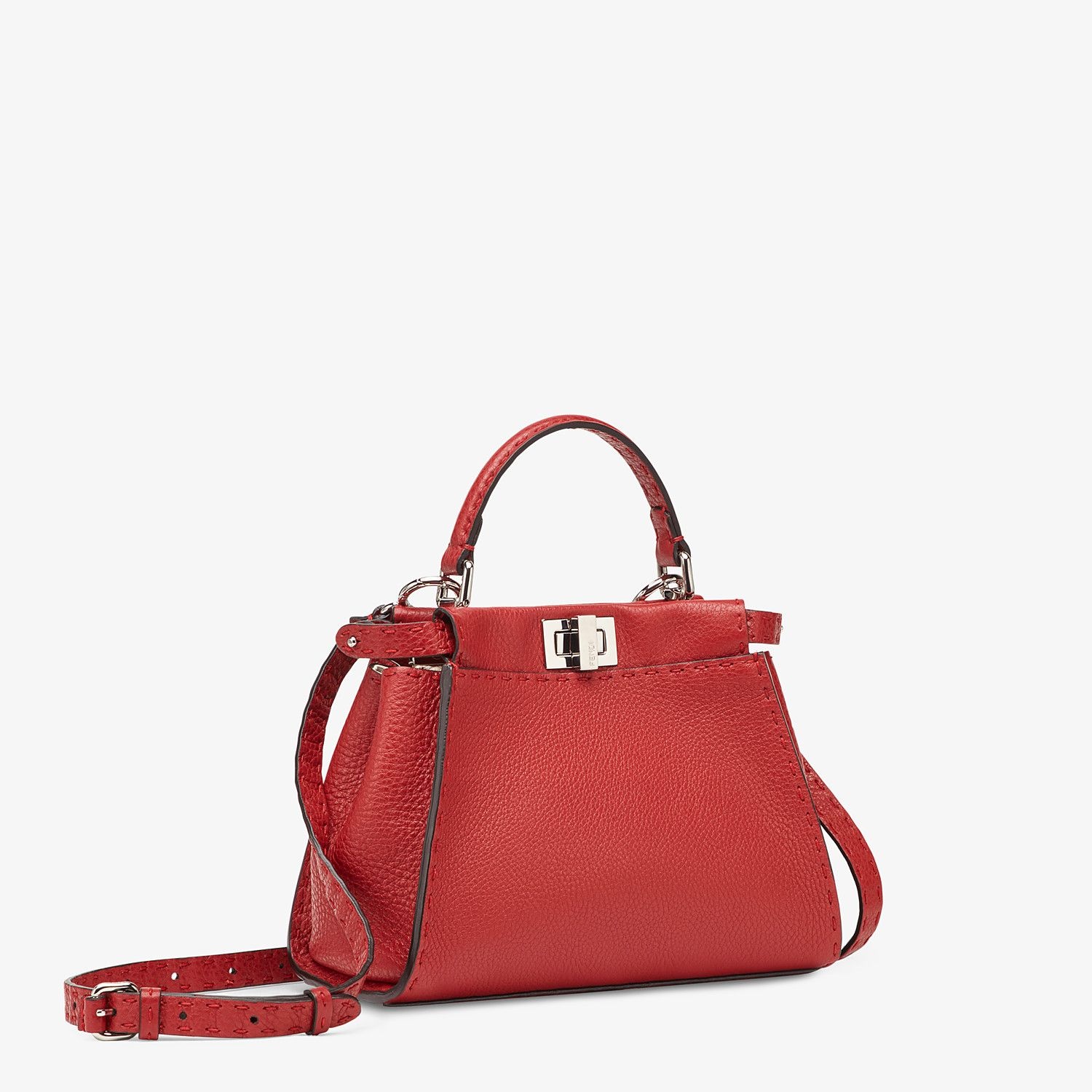 Red leather bag - 2