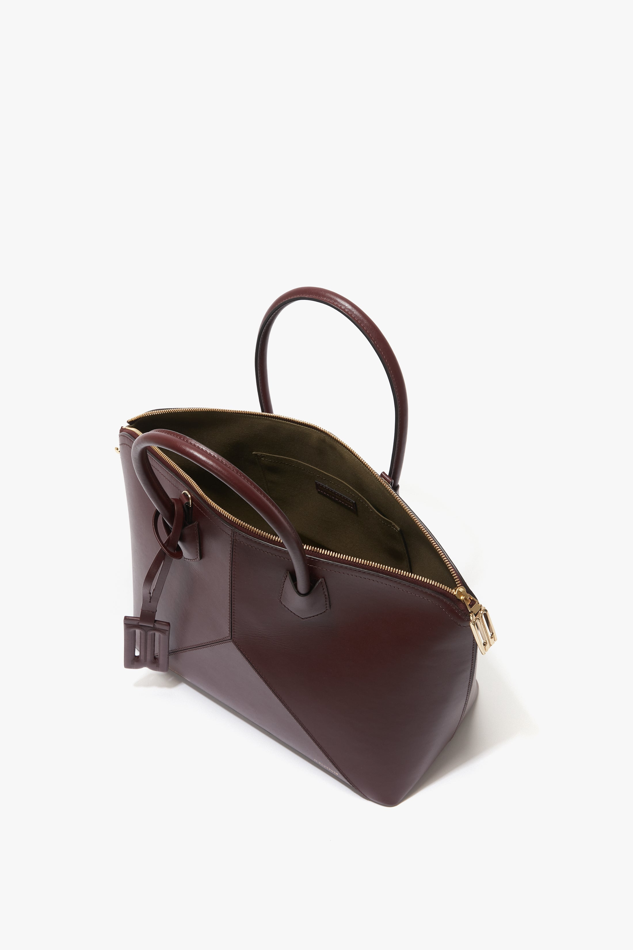 Victoria Bag In Burgundy Leather - 6