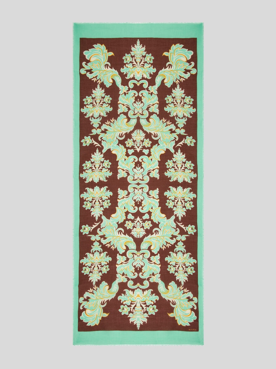 PRINTED CASHMERE AND SILK SCARF - 2