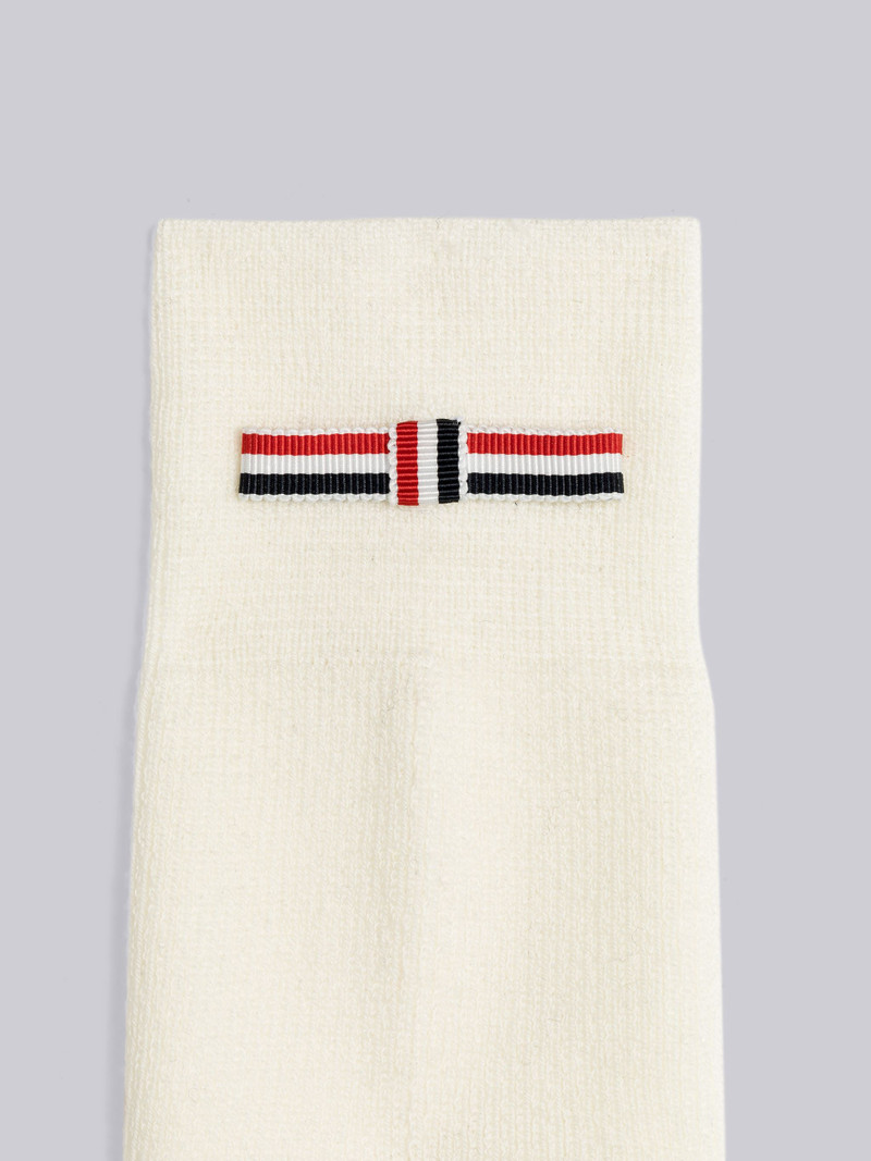 Thom Browne Washable Wool Rib Stitch Bow Crew Sock outlook