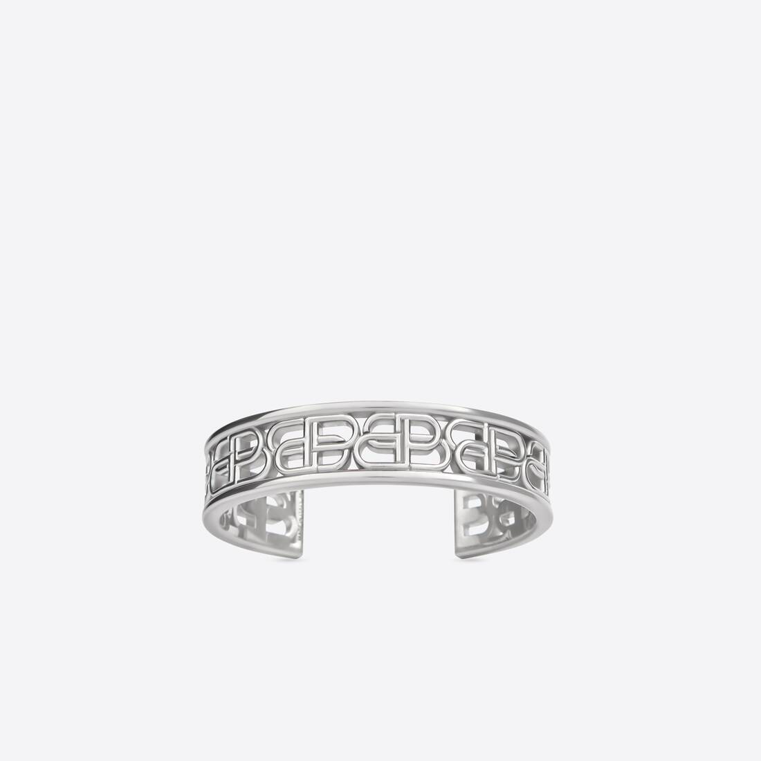 Bb Cuff Bracelet in Silver - 1