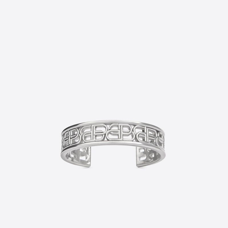 Bb Cuff Bracelet in Silver 1