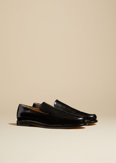KHAITE The Alessio Loafer in Black Leather outlook