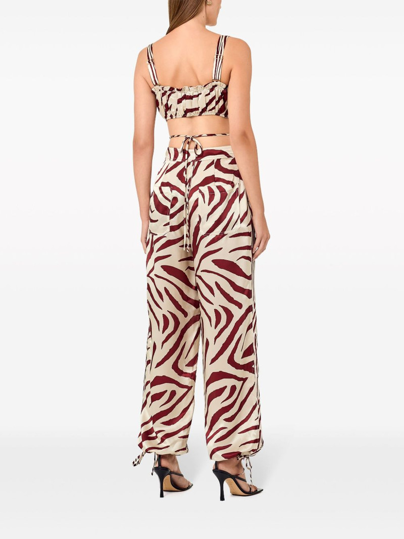 Tracy sleeveless silk cropped top 4