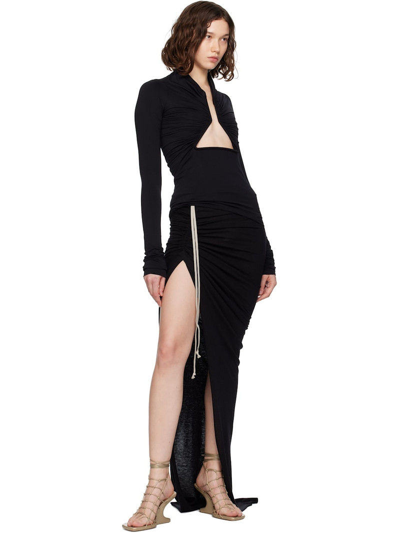Rick Owens Black Concordians Edfu Maxi Skirt outlook