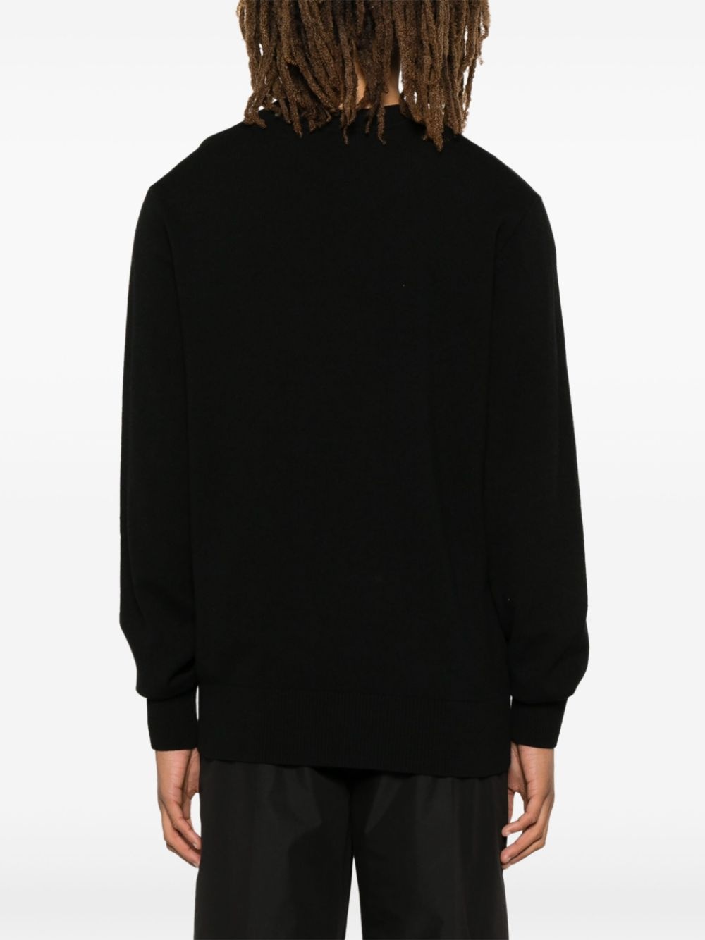logo-intarsia sweater - 4