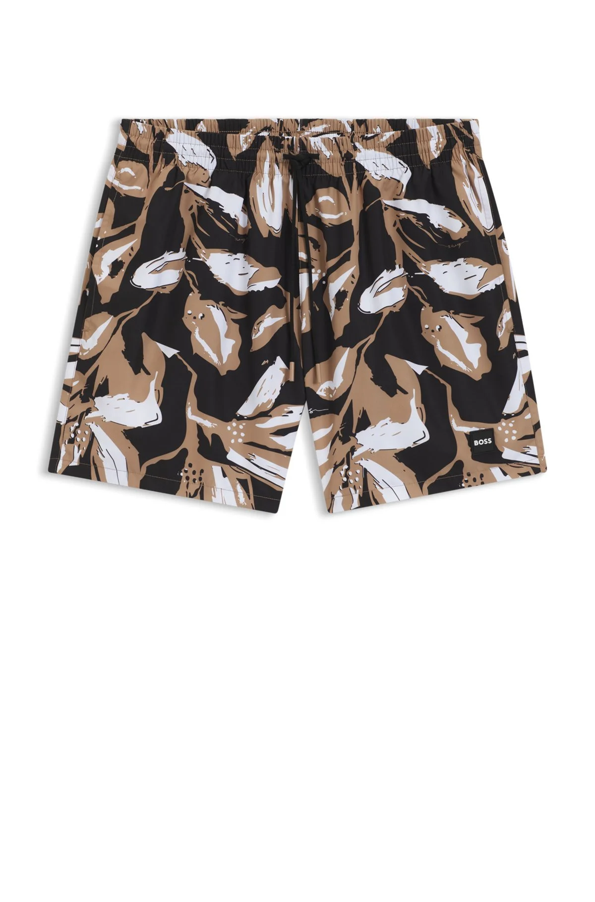 FULLY LINED SWIM SHORTS WITH SEASONAL PRINT - 1