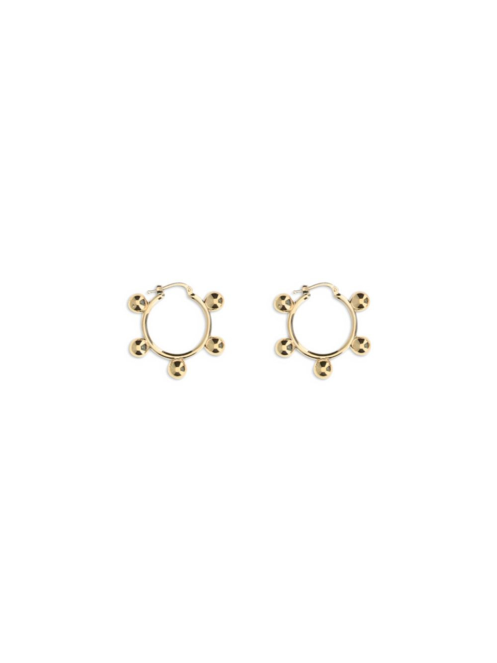 beaded hoop earrings - 2