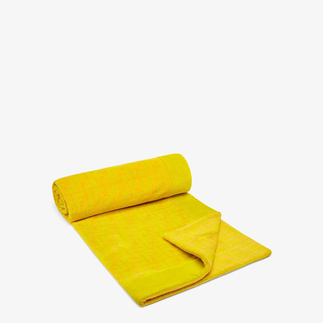 Yellow cotton beach towel - 2