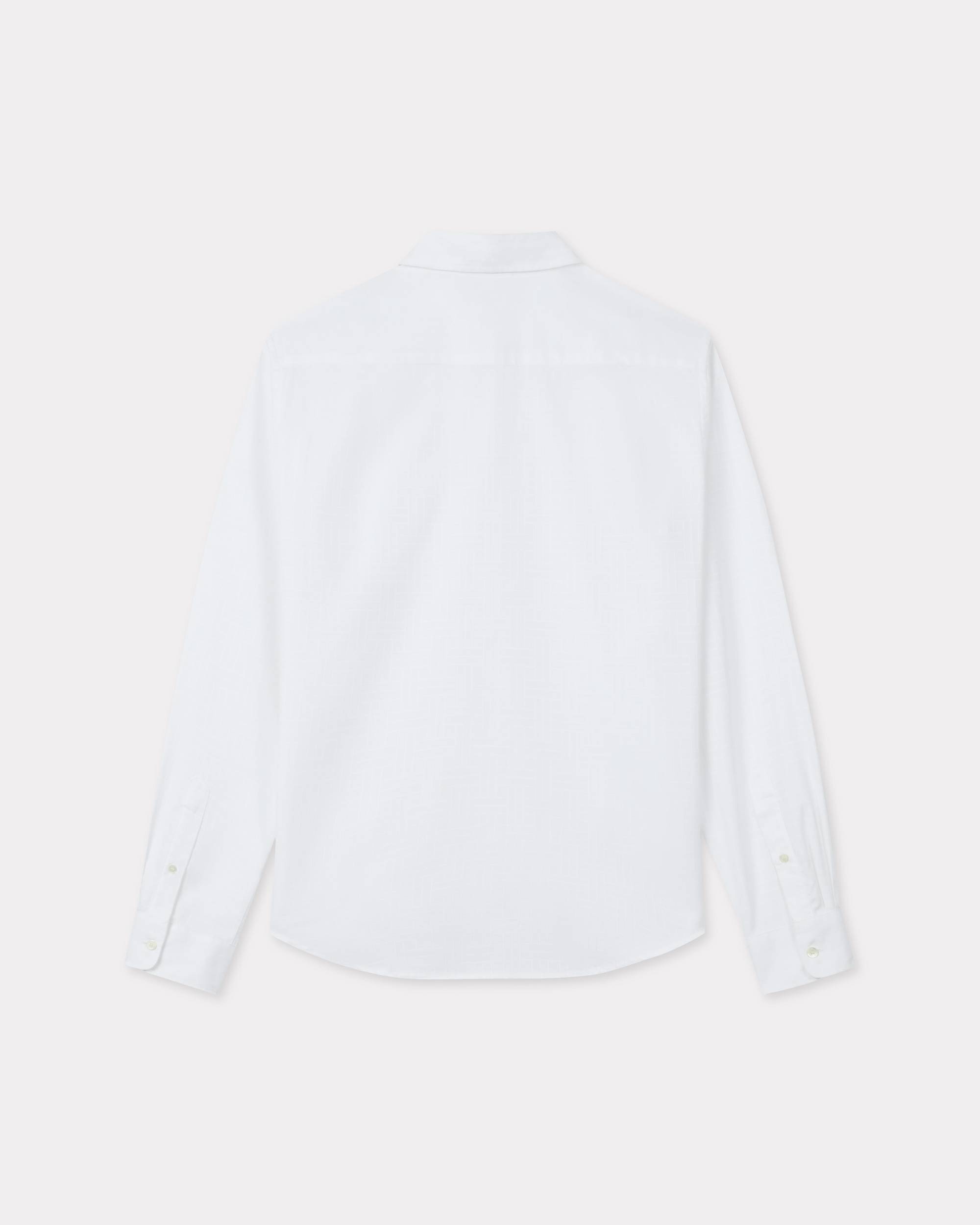 'KENZO Weave' slim shirt in cotton jacquard - 2
