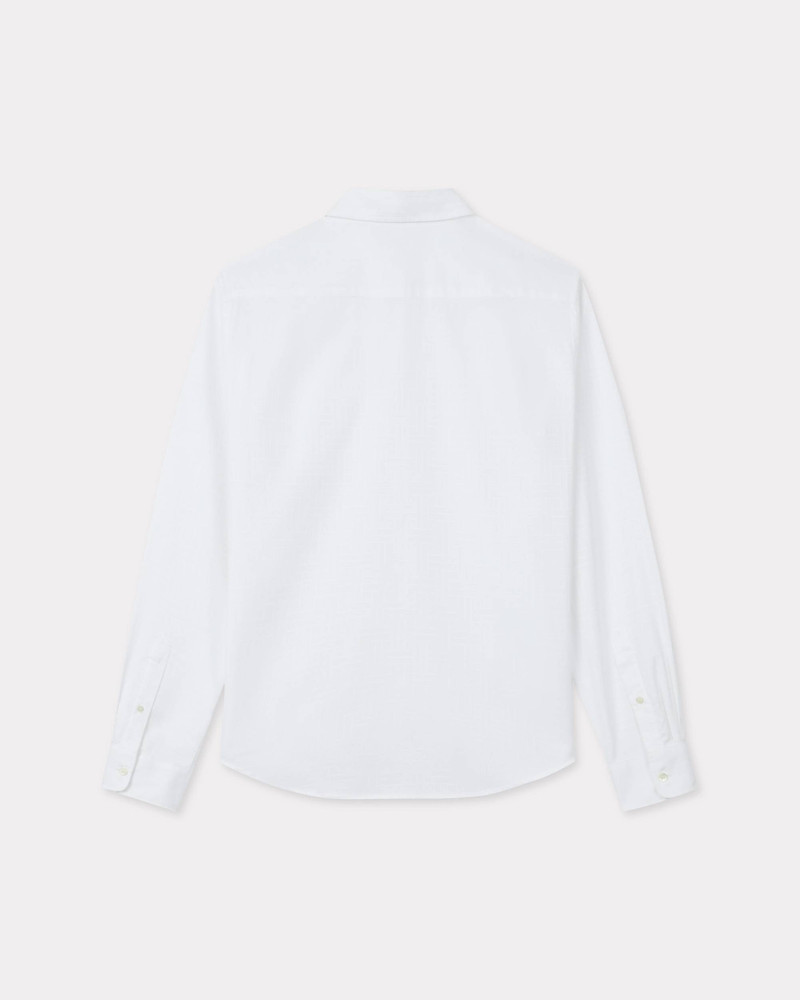 KENZO 'KENZO Weave' slim shirt in cotton jacquard outlook